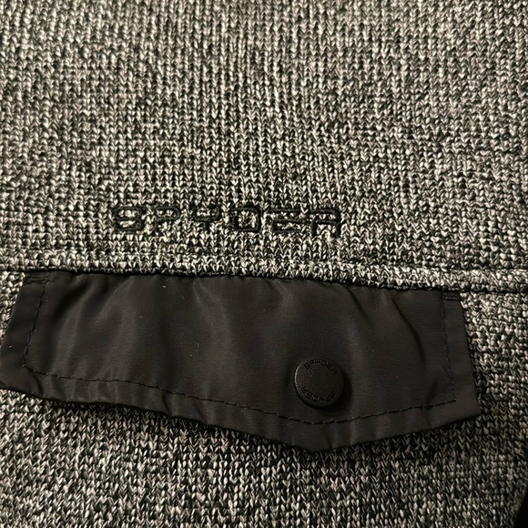 Spyder Women Large Knit Fleece Jacket - Picture 3 of 6